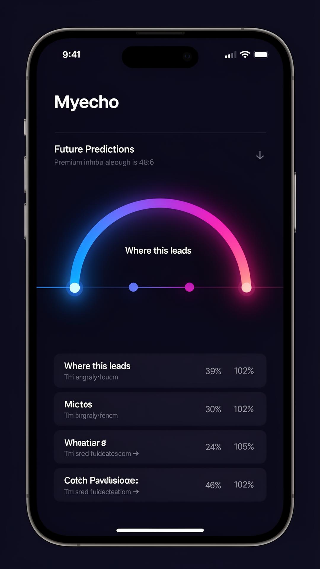MyEcho Foresee screen